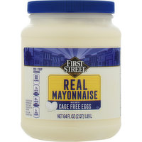 First Street Mayonnaise, Real, 64 Fluid ounce