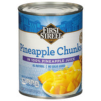 First Street Pineapple Chunks, 20 Ounce