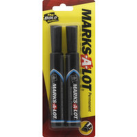 Marks-A-Lot Markers, Permanent, 2 Each