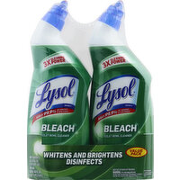 Lysol Toilet Bowl Cleaner, Bleach, Value Pack, 2 Each