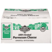 First Street Cheese, Parmesan, Grated, 200 Each