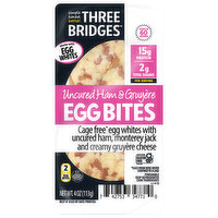 Three Bridges Egg Bites, Uncured Ham & Gruyere, 2 Each