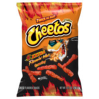 Cheetos Cheese Flavored Snacks, Xxtra Flamin' Hot Flavored, Crunchy, 8 Ounce