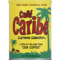 Cafe Caribe Coffee, Dark Roast Espresso Coffee., 10 Ounce