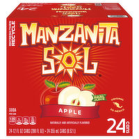 Manzanita Sol Soda, Apple, 24 Each