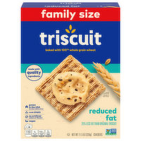 Triscuit Crackers, Reduced Fat, Family Size, 11.5 Ounce