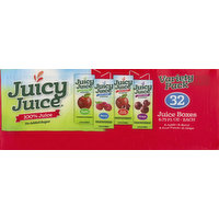 Juicy Juice 100% Juice, Variety Pack, 32 Pack, 32 Each