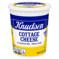 Knudsen Cottage Cheese, 4% Milkfat Min, Small Curd, 32 Ounce