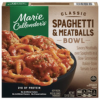 Marie Callender's Classic Spaghetti and Meatballs Bowl Single Serve Frozen Meal, 12.4 Ounce