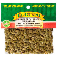 El Guapo Hulled Pumpkin Seed (Pepita de Calabaza Sin Cascara), 2 Ounce