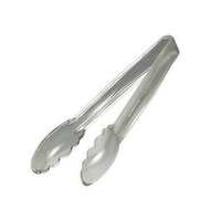 Cambro Scalloped Plastic Clear Tongs 9 Inches, 1 Each