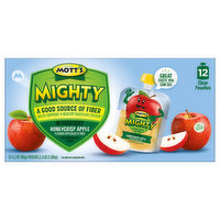 Mott's Applesauce & Fiber, Honeycrisp Apple, 12 Each