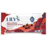 Lily's Baking Chips, Semi-Sweet, Chocolate Style, 9 Ounce