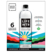 LifeWtr LifeWtr Purified Water 1 L 6 Count Bottle, 202.8 Ounce