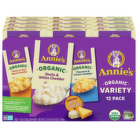 Annie's Pasta, Organic, Variety 12 Pack, 70 Ounce