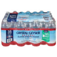 Crystal Geyser Alpine Spring Water, Natural, 591.5 Ounce