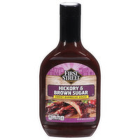 First Street Sweet Barbecue Sauce, Hickory & Brown Sugar, 40 Ounce
