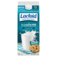 Lactaid Milk, 1% Lowfat, Lactose Free, 64 Ounce