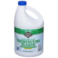 First Street Bleach, Disinfecting, Low-Splash, 3.78 Quart