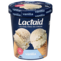 Lactaid Ice Cream, Lactose Free, Vanilla, 1 Quart