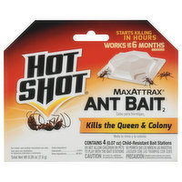 Hot Shot Ant Bait2, Bait Stations, 4 Each