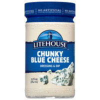 Litehouse Dressing, Chunky Blue Cheese Dressing & Dip , 13 Fluid ounce