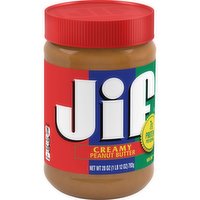 Jif Peanut Butter, Unflavored, 28 Ounce
