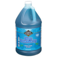 First Street Snow Cone Syrup, Blue Raspberry, 128 Ounce