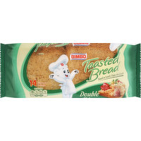 Bimbo Toasted Bread, Double Fiber, 14 Each