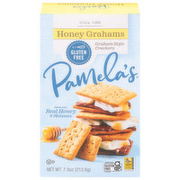 Pamela's Crackers, Graham Style, Honey Grahams, 7.5 Ounce