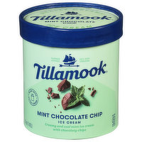 Tillamook Ice Cream, Mint Chocolate Chip, 48 Ounce