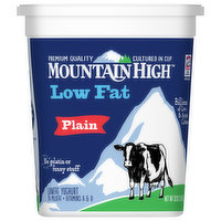 Mountain High Yoghurt, Low Fat, Plain, 32 Ounce