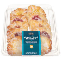 First Street Danish, Assorted, Mini, 10 Each