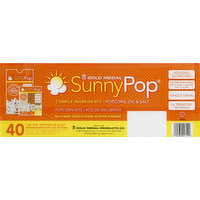 Sunny Pop Popcorn Kits, 40 Each