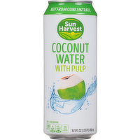 Sun Harvest Coconut Water, With Pulp, 16.9 Ounce
