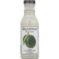 Briannas Dressing, Creamy Cilantro Lime, Home Style, 12 Fluid ounce
