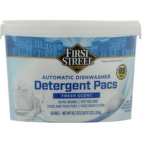 First Street Detergent Pacs, Automatic Dishwasher, Fresh Scent, 85 Each