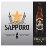 Sapporo Beer, Premium, 12 Each