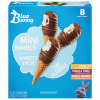 Blue Bunny Frozen Dairy Dessert, The Classics, Variety Pack, 8 Each