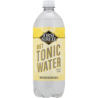 First Street Tonic Water, Diet, 33.8 Ounce