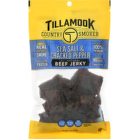 Tillamook Country Smoker Beef Jerky, Sea Salt & Cracked Pepper, 10 Ounce