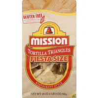 Mission Tortilla Triangles, Restaurant Style, Fiesta Size, 18 Ounce