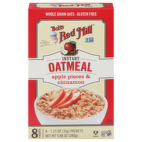 Bob's Red Mill Oatmeal, Instant, Apple Pieces & Cinnamon, 8 Each