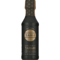 San-J Brewed Soy Sauce, Organic, Tamari, 10 Ounce