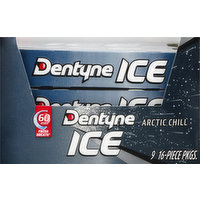 DENTYNE ICE Gum, Sugar Free, Arctic Chill, 9 Pack, 9 Each