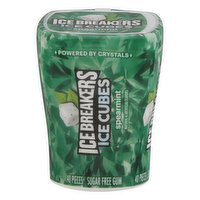 Ice Breakers Gum, Spearmint, Sugar Free, Ice Cubes, 3.24 Ounce