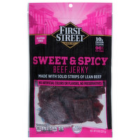 First Street Beef Jerky, Sweet & Spicy, 8 Ounce
