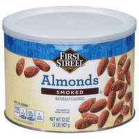 First Street Almonds, Smoked, 32 Ounce