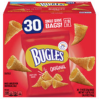 Bugles Corn Snacks, Original Flavor, Crispy, 30 Each