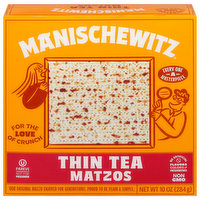 Manischewitz Matzos, Thin Tea, 10 Ounce